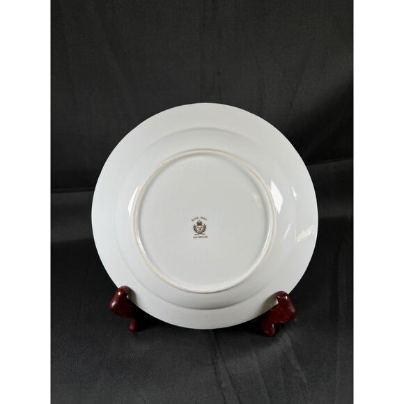 4X Fine China/Bohemian Porcelain Formalities Roses Plate Set Iridescent vintage - Picture 4 of 15